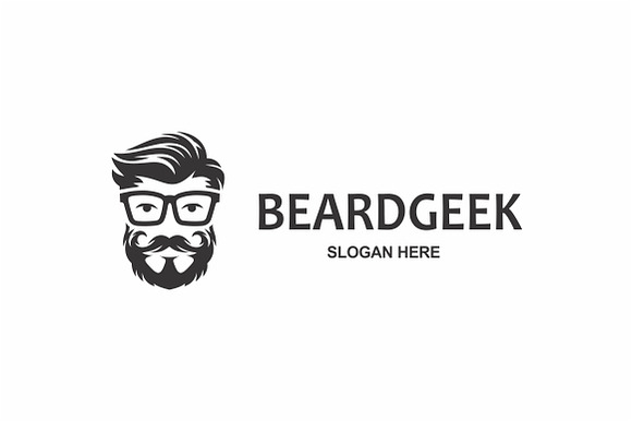 Beard Geek logo in Logo Templates - product preview 3