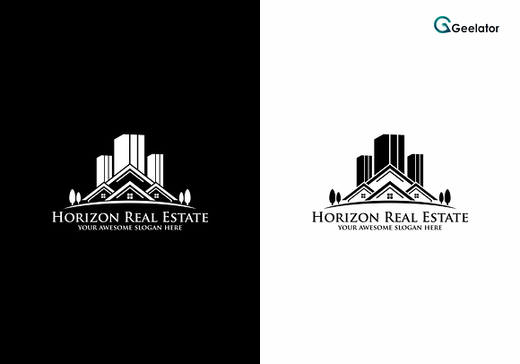 Horizon Real Estate Logo Template in Logo Templates - product preview 1