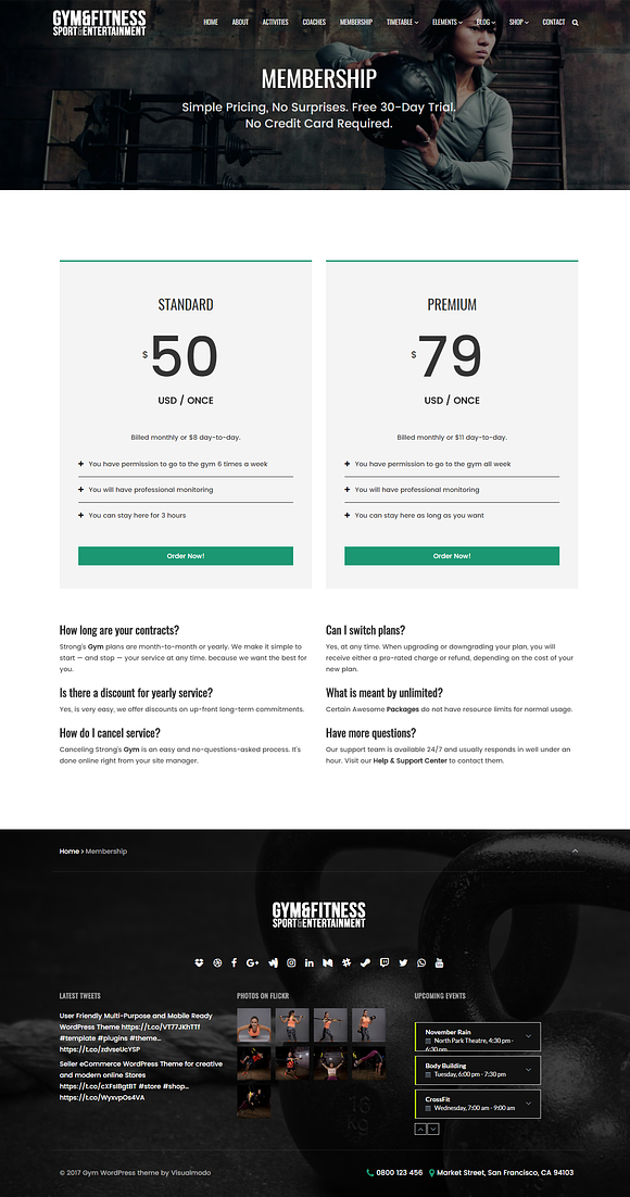 Gym WordPress Theme in WordPress Business Themes - product preview 10