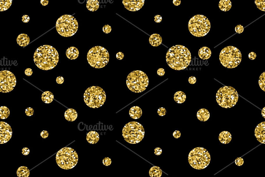 Glitter dotted seamless patterns in Patterns - product preview 8