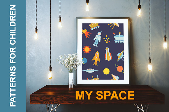 My Space. Set of Cosmic Patterns in Patterns - product preview 2