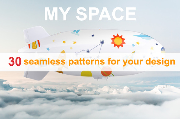 My Space. Set of Cosmic Patterns in Patterns - product preview 5