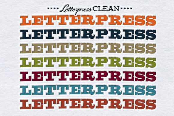 Worn Letterpress Photoshop Styles in Photoshop Layer Styles - product preview 2