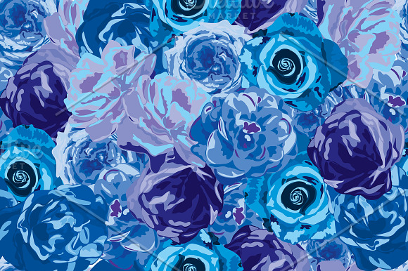 2 Roses Seamless Patterns in Patterns - product preview 1
