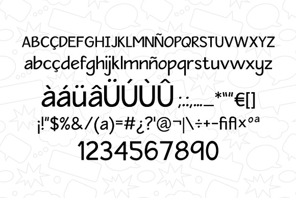 Sans Serif Font  in Comic Sans Fonts - product preview 1