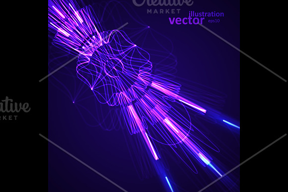 Futuristic abstract illustration in Patterns - product preview 5