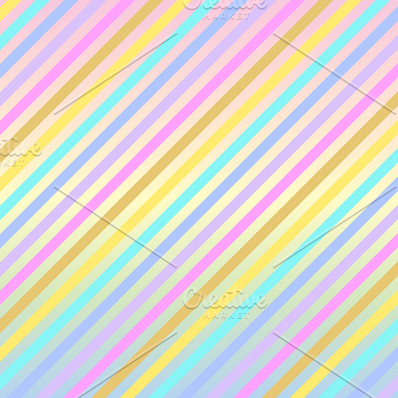 Pastel Rainbow Unicorn Papers in Patterns - product preview 4