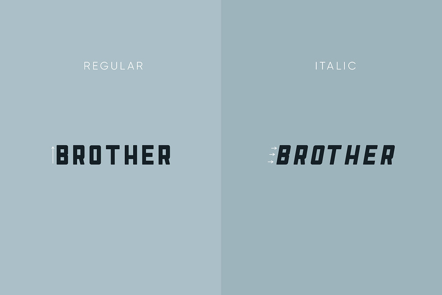 Brother - Display Font in Military Fonts - product preview 8