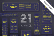 Banners Pack | Cocktail Party
