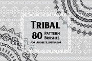80 Tribal Pattern Brushes