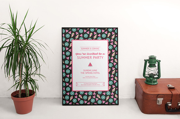 Print Pack | Summer Party in Templates - product preview 4