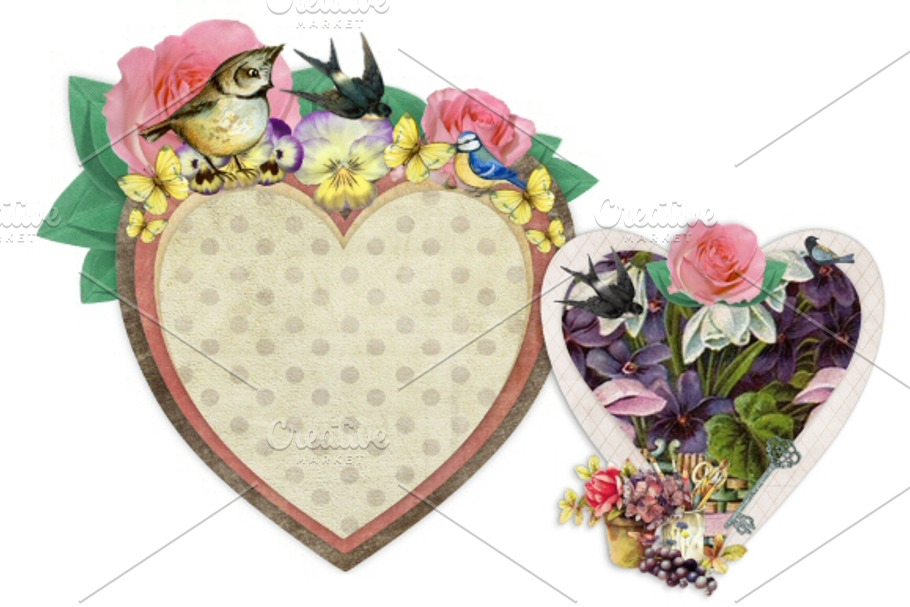Heart Embellishment Frame in Objects - product preview 8