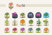 19 x Tree set