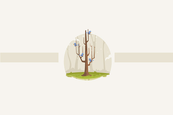 Social media tree set in Illustrations - product preview 1