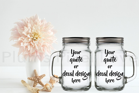 Pretty Mason Jar mockup in Product Mockups - product preview 1