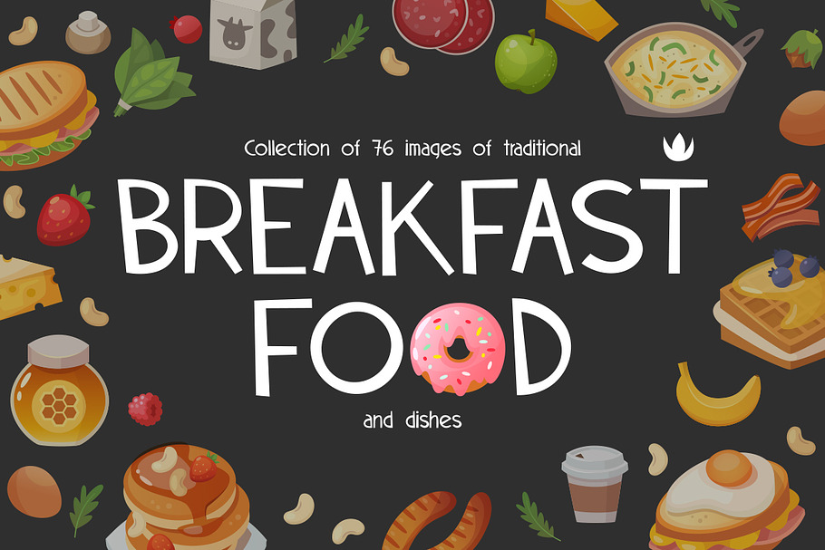 Breakfast foods and dishes in Illustrations - product preview 8