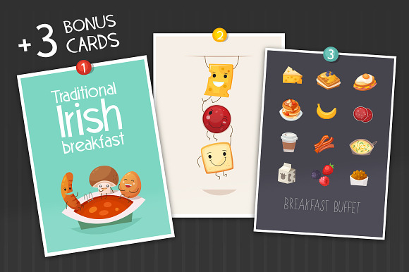 Breakfast foods and dishes in Illustrations - product preview 1