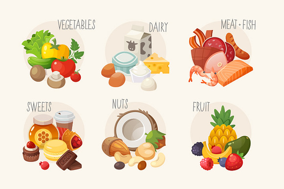 Breakfast foods and dishes in Illustrations - product preview 3