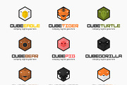 12 Cube Animal Logos - 95% Off
