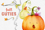 Fall Cuties - Autumn Watercolor Set