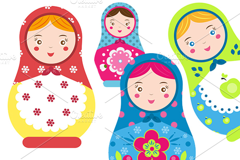 Russinan matreshka dolls in Graphics - product preview 8