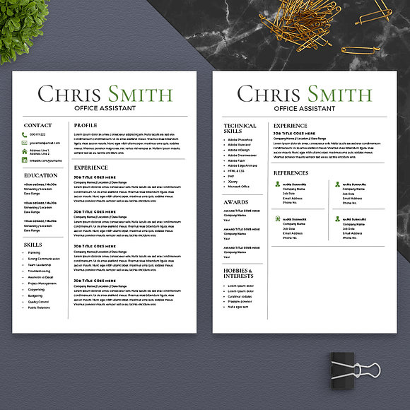 Trending Resume Template *NEW* in Resume Templates - product preview 3