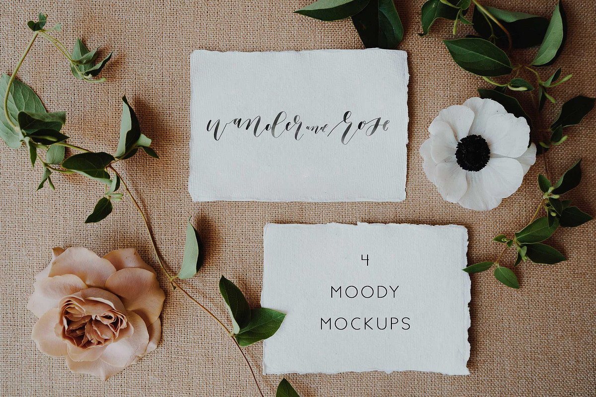 Moody Styled Invitation Mockups in Instagram Templates - product preview 8