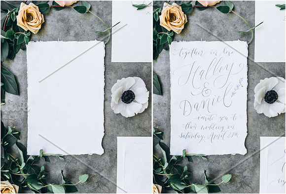 Moody Styled Invitation Mockups in Instagram Templates - product preview 3