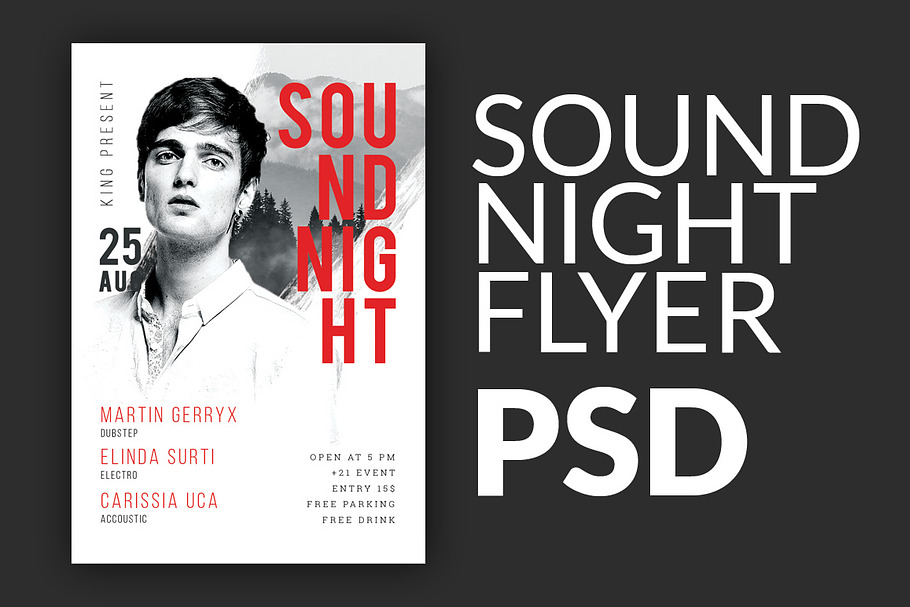 Sound Night Event Flyer