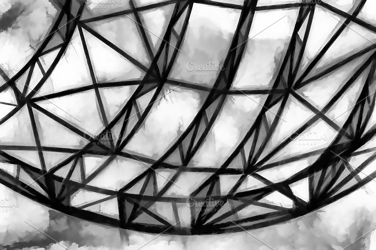 Globe steel construction illustration background in Objects - product preview 8