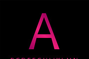 Pink font vector