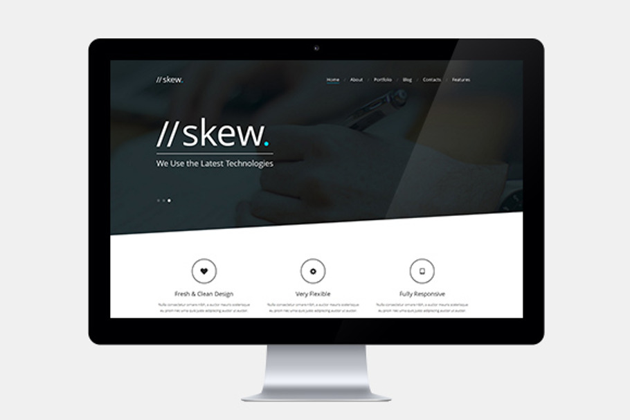 Skew - One Page & Multipage WP Theme in WordPress Portfolio Themes - product preview 8