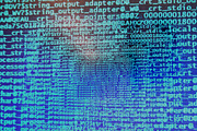 Computer screen matrix texture background