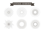 sunburst vintage icons