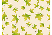 Autumn leaves seamless pattern. Endless background