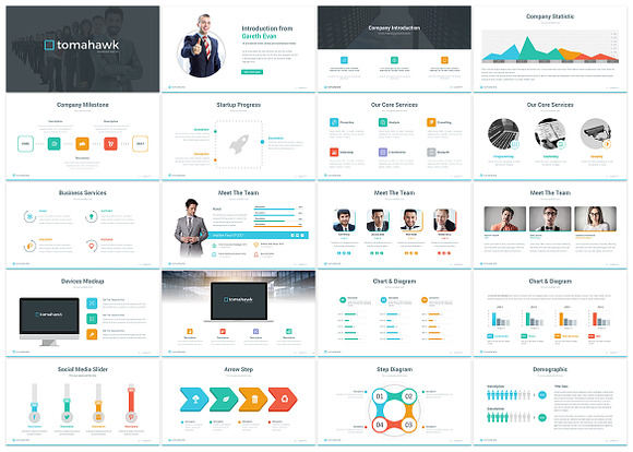 Tomahawk Keynote Template in Keynote Templates - product preview 1
