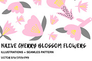 NAIVE CHERRY BLOSSOM FLOWERS