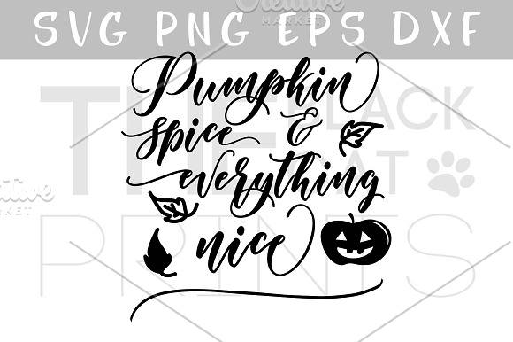 Pumpkin spice SVG DXF EPS PNG in Illustrations - product preview 1