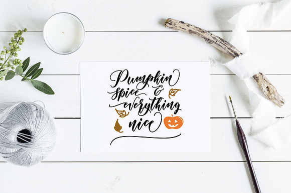Pumpkin spice SVG DXF EPS PNG in Illustrations - product preview 3