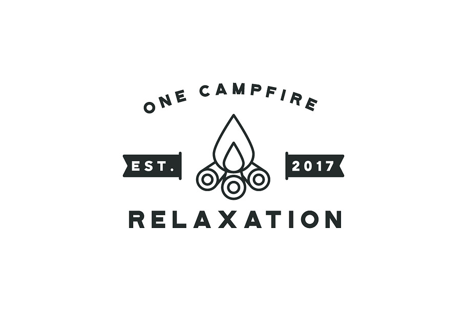 Fire Camp Badge in Logo Templates - product preview 8