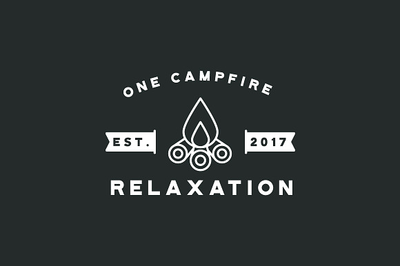 Fire Camp Badge in Logo Templates - product preview 1