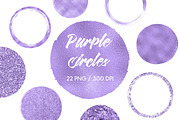 Purple Circles Clip Art