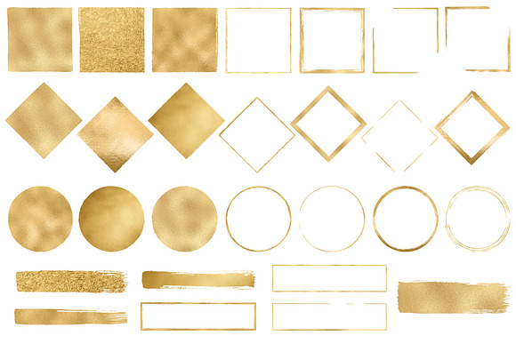 Gold Design Elements in Objects - product preview 2