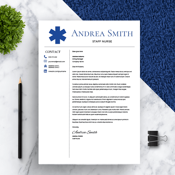 Nurse Resume Template *NEW* in Resume Templates - product preview 2