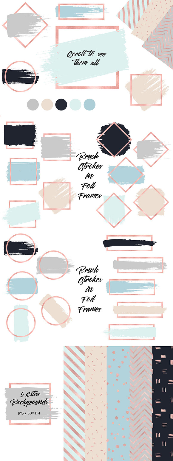 160 Brush Strokes in 1 Bundle  in Objects - product preview 2