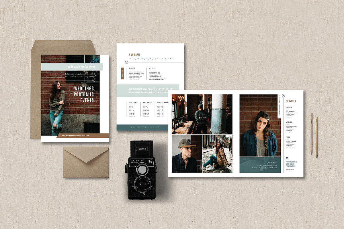 Photographer Pricing Guide Set in Magazine Templates - product preview 8