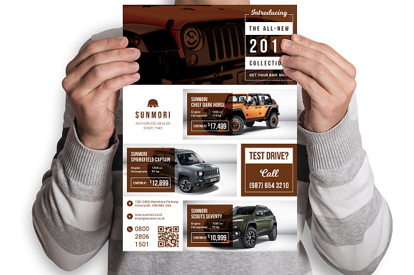 Sunmori : Automotive Dealer Flyer in Flyer Templates - product preview 1