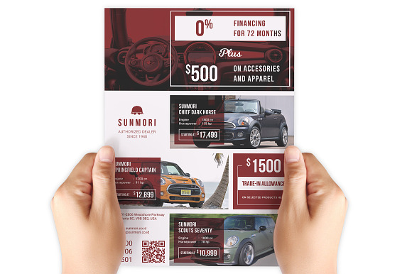 Sunmori : Automotive Dealer Flyer in Flyer Templates - product preview 3
