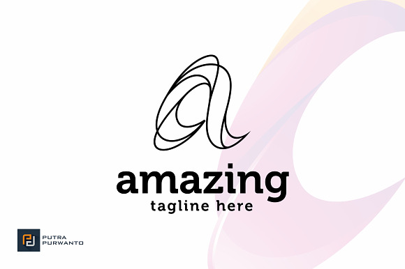 Amazing / Letter A - Logo Template in Logo Templates - product preview 2