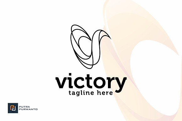 Victory / Letter V - Logo Template in Logo Templates - product preview 2